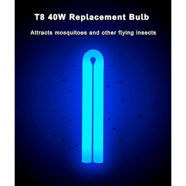 Skadedjur & Insekter-2025 BF150 Ersättningslampa Kompatibel med Flowtron BK-80D, MC9000, FC7600 och Stinger B4040 Insektsdödare, 12 tum FUL40T8/BL U-Typ Lampa för