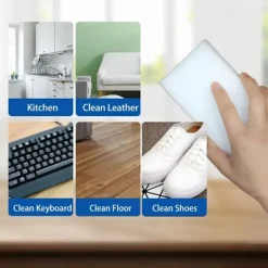 Svampar & Dukar-100 bitar Melamin Svamp Magic Sponge Radergummi Sudd Rengöring Rengöring Svampar för Kök Verktyg 10*6*2cm