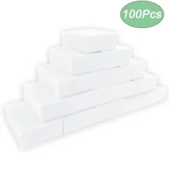 Svampar & Dukar-100 bitar Melamin Svamp Magic Sponge Radergummi Sudd Rengöring Rengöring Svampar för Kök Verktyg 10*6*2cm