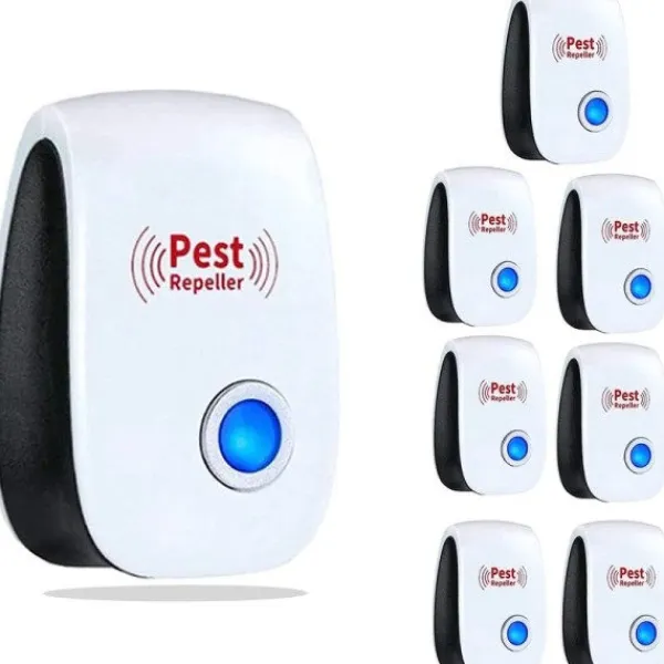 Skadedjur & Insekter-8 bitar Pest Reject Ultraljud Mus Kackerlacka Repeller Enhet