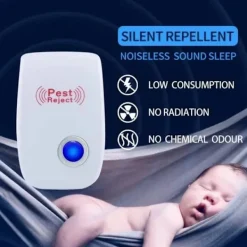 Skadedjur & Insekter-8 bitar Pest Reject Ultraljud Mus Kackerlacka Repeller Enhet