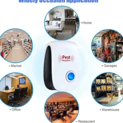 Skadedjur & Insekter-8 bitar Pest Reject Ultraljud Mus Kackerlacka Repeller Enhet