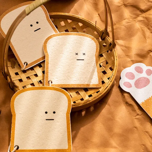 ATELA Svampar & Dukar-3 bitar rostat bröd trämassa bomull absorberande trasa köksdisk