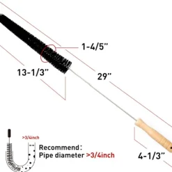 Torktumlare-2 borstar för avblockering av torktumlarventiler