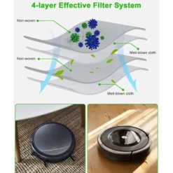 Dammsugare & Tillbehör-10 Dammsugarpåsar för iRobot Roomba i7 i7+ i3 i3+ i4 i4+ i6 - WELLNGS