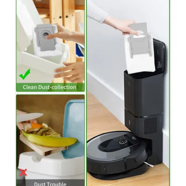 Dammsugare & Tillbehör-10 Dammsugarpåsar för iRobot Roomba i7 i7+ i3 i3+ i4 i4+ i6 - WELLNGS