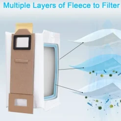 Dammsugare & Tillbehör-12 dammsugarpåsar för Roborock S7 S7 Plus S7 Max T7s T7s Plus, Ersättning