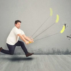 Skadedjur & Insekter-3 delar stor utdragbar flugsmällare, manuell swat skadedjursbekämpning med starkt flexibelt tåligt teleskophandtag