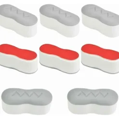 DAO Svampar & Dukar-8 Delar Toalettsits Bumpers Toalettsitskuddar 4521.7cm Universal Toalett S [DB]