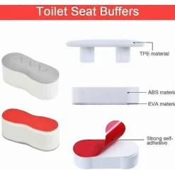 DAO Svampar & Dukar-8 Delar Toalettsits Bumpers Toalettsitskuddar 4521.7cm Universal Toalett S [DB]