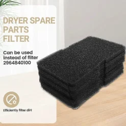 Torktumlare-8 Ersättningsfilter 2964840100 för Beko Torktumlare Värmepumpstumlare, Svampfilter för Beko Grundig Blom