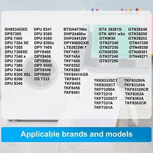 Torktumlare-8 Ersättningsfilter 2964840100 för Värmepumpstorktumlare, Svampfilter för ElektraBregenz Svart