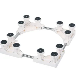 Tvättillbehör-12 Fot Tvättmaskin Bas Stativ Hållare Rack Stark Förvaring för Automatisk Tvättmaskin