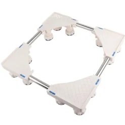 Tvättillbehör-12 Fots Tvättmaskin Bas Stativ Hållare Rack starkt lager för automatisk tvättmaskin