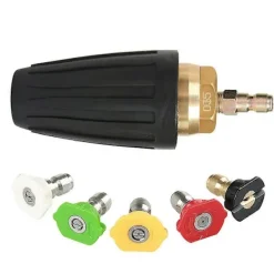 GIFT OF G Högtryckstvättar-1.8 GPM 3000 PSI 035 Roterande Turbo Munstycke för Högtryckstvätt, 6.35mm Snabbkoppling Roterande Turbo Munstycke, Högtryckstvätt Tillbehörskit
