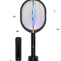 Skadedjur & Insekter-3 i 1 elektrisk flugsmällare, 3000 volt inomhus och utomhus insektsdödande racketar, uppladdningsbar myggdödande racket för hem, sovrum, kök, kontor, B | Fyndiq