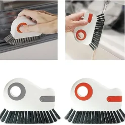 Fönsterrengöring-2 i 1 Fönsterfönster Rengöringsborste Fönsterlistborste Hushållsverktyg Fönsterrengöringstillbehör