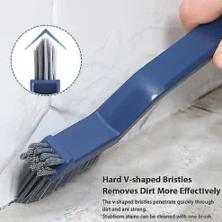 Fönsterrengöring-3 i 1 fönstergap rengöringsborste multifunktionell hård borste rengöringsborste för kök badrum väggkant hörn kakel smala fogar sprickor borste