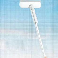 Fönsterrengöring-3 i 1 fönsterrengörare, fönsterrengöringsborste, fönsterrengöringsverktyg, glasskrapa, fönsterrengöringsverktyg, fönsterrengöringskit (vit)