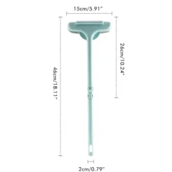 Fönsterrengöring-2 i 1 fönsterrengöringsborste nät skärmrengörare glasrengöringsborste fönster golvrengöringsborste avtagbart och förlängningsbart handtag