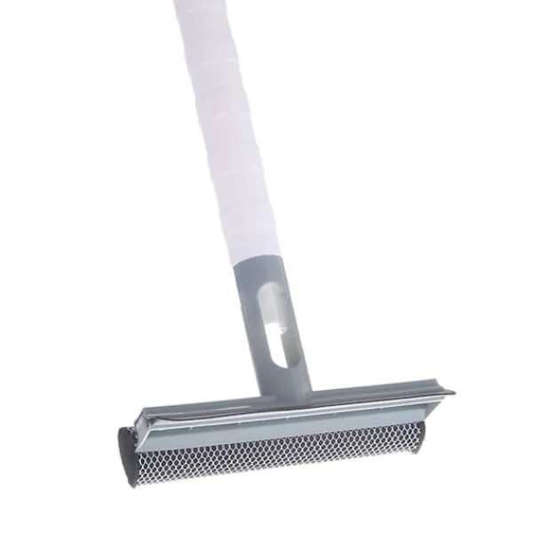 Fönsterrengöring-3 i 1 Fönsterskrapa Avtagbar Stång Duschglasskrapa med Vattensprayflaska Blå