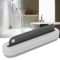 Fönsterrengöring-2 i 1 Multifunktionell Grå Glasskrapa Rengöringsborste