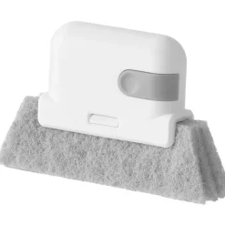 Fönsterrengöring-2 i 1 Spårrengöringsverktyg, Skjutdörr Spårrengöringsborste, Fönsterram Spårrengörare (Grå)