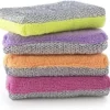 9054726963102 Svampar & Dukar-4 Mikrofiber Dubbla Köksvampar – Mjuk & Skrovlig Sida För Rengöring Av Hela Köket