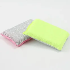 9054726963102 Svampar & Dukar-4 Mikrofiber Dubbla Köksvampar – Mjuk & Skrovlig Sida För Rengöring Av Hela Köket