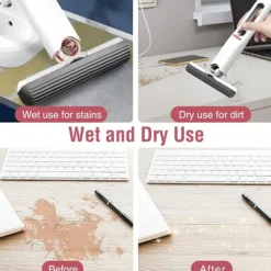 Svampar & Dukar-1 mini-mopp för bordsytor, svamp för bilmonterat te