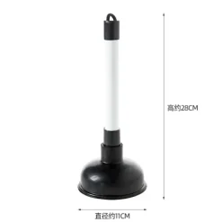 Städmaskiner-100 mm (4 tum) Vaskrensare med 225 mm (9 tum) Plasthandtagsdiameter, Vit/Svart