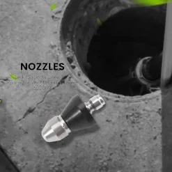 Högtryckstvättar-(4 munstycken per lot) Högtrycksspolningsmunstycke för avloppsrengöring, spolmunstycken