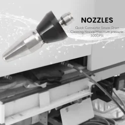 Högtryckstvättar-(4 munstycken per lot) Högtrycksspolningsmunstycke för avloppsrengöring, spolmunstycken