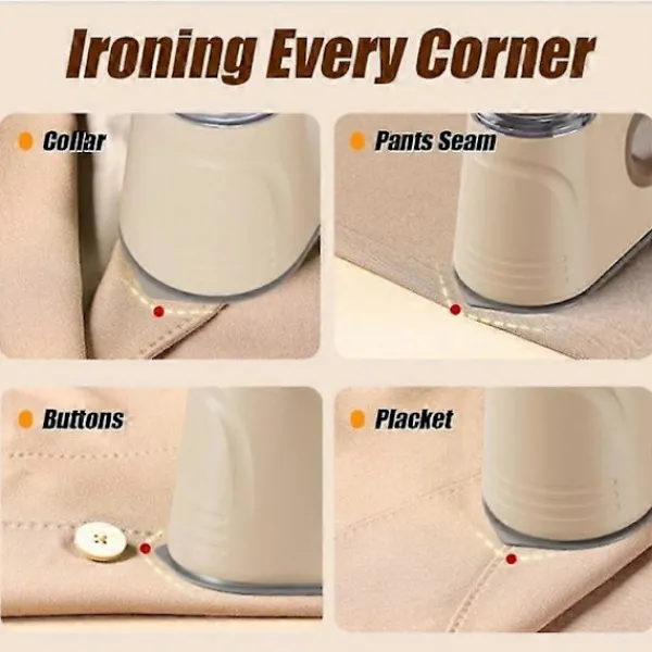 Ångtvättar-2025 Ångdammsugare för Kläder, 1000W Portabel Handhållen Klädångare