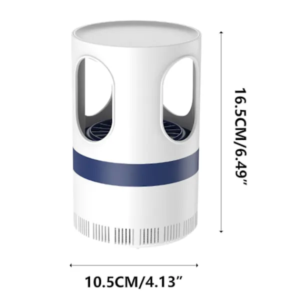 Skadedjur & Insekter-2024 Ny mygglampa hem nät rött ljus USB myggfångstlampa tyst myggfångstlampa (vit)