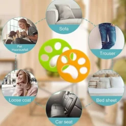 Otego Dammsugare & Tillbehör-2 Pack -Pälsborttagare för Kläder - Tar bort hund katthår one size
