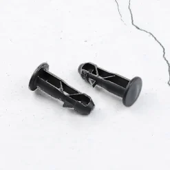 DAO Soptunnor-3 Par Gångjärnsbultar Gångjärnstappar För Soptunnalock Passar 240/120/100/60l Utomhussoptunnor, 65mm X 18mm, Svart Plast [db]