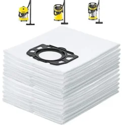 Dammsugare & Tillbehör-10 påsar för Kärcher WD4 WD5 WD6 MV4 MV5 MV6 dammsugare - FX-