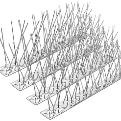 Skadedjur & Insekter-5 remsor fågelpiggar för duvor småfåglar, fågelpiggar i rostfritt stål - inga fler fågelbon och fågelbajs - omonterade piggar