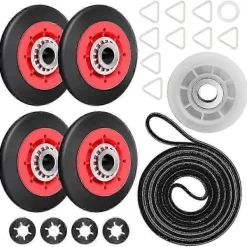 Torktumlare-4392067 Reparationssats för torktumlare för , , , Torktumlare Inkluderar WPW10314173 Trumrulle