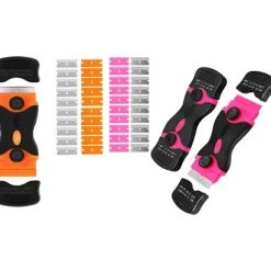 AcserGery Fönsterrengöring-2025 Senaste Modell Rakbladsskrapa, Dubbelsidig Skrapkniv med 20 st Blad, Multifunktionell Rengöringsskrapa för Fönsterlister