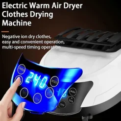 Torktumlare-1 Set Elektrisk Klädtork Med Timer Tyst Ljudlös Fjärrkontroll Portabel Elektrisk Varmluftstork Klädtorkmaskin Tvätt Kaesi