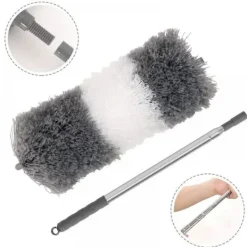 Svampar & Dukar-1 set ull dammvippa grå komplett set (1,4 meter), Färg: stil3