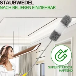 Svampar & Dukar-1 set ull dammvippa grå komplett set (1,4 meter), Färg: stil3