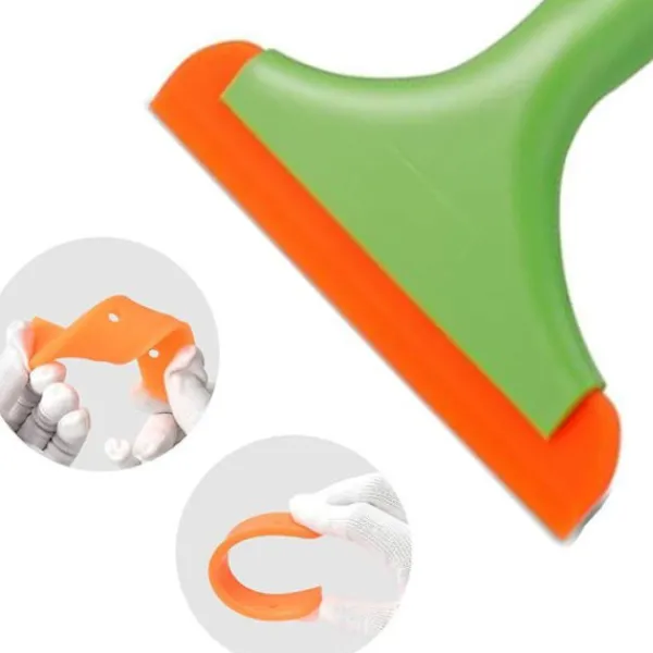 Fönsterrengöring-3 Silikonfönsterskrapor, Silikonfönsterskrapa, Liten storlek för bilskrapa