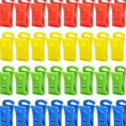 Tvättillbehör-40 Sock Clips för Tvättmaskin och Torktumlare Sockhållare Tvättmaskin med Krokar Strumpor med Sock Clip Direkt i Lådan Utan att Vika Strumpor