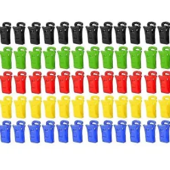 Tvättillbehör-60 Sockklämmor för Tvättmaskin och Torktumlare, Sockklämmor med Krokar, Sockhållare Tvättmaskin, Dir