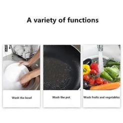 Svampar & Dukar-1 st - Livsmedelsklassad Anti-Rep-Silikon Svamp för Köksdiskmaskin, Barnens Tallrik, Grönsaker, Frukt, Diskbänk, Tvätta Händerna Slumpmässigt