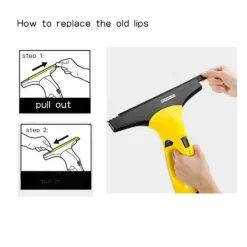 Fönsterrengöring-2 st (280 mm) Passar till Kärcher ersättningsgummilappar fönster c