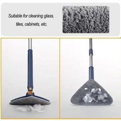 EURL Städmoppar-3 st 360° roterande justerbar rengöringsmopp ersättning
